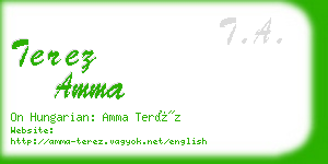 terez amma business card